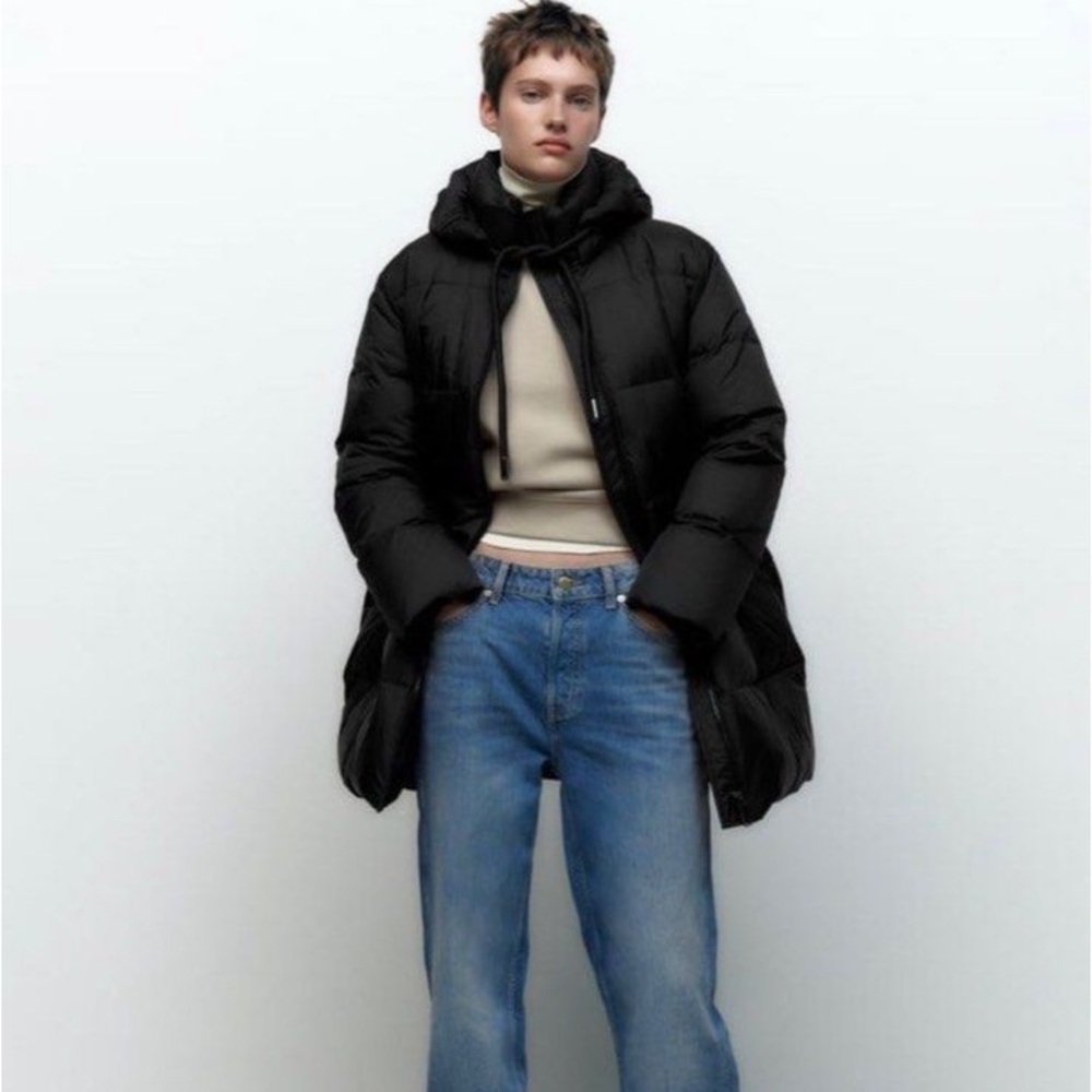 Zara Hooded Puffer Jacket with Water and Wind Protection